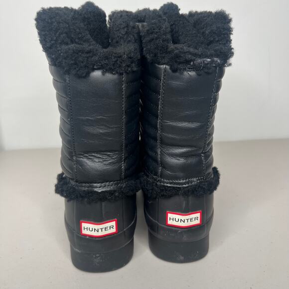 Hunter Original Pac Shearling Winter Rain Rubber Boots Size 6 - Picture 3 of 11